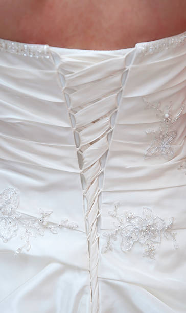 istock White Bride Dress Detail 121690382