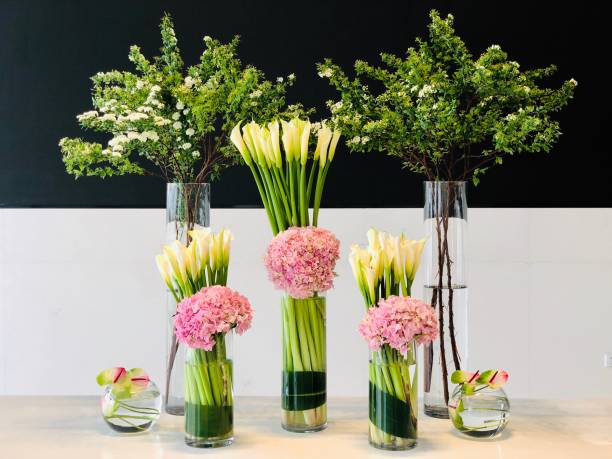 fake flowers in a vase