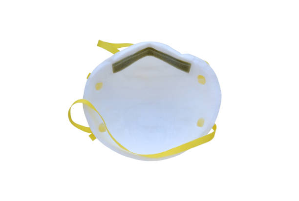 istock Inside hygienic mask protect filter PM2.5 dust isolated on white background. protection air pollution concept. 1216904854