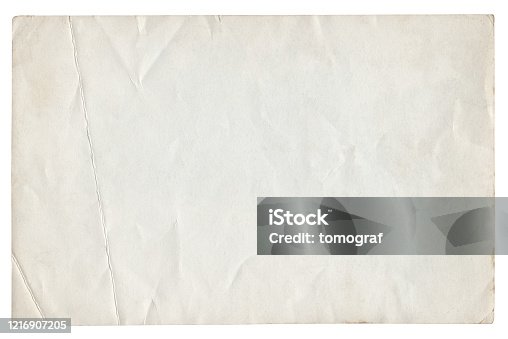 istock Vintage Paper Background isolated 1216907205