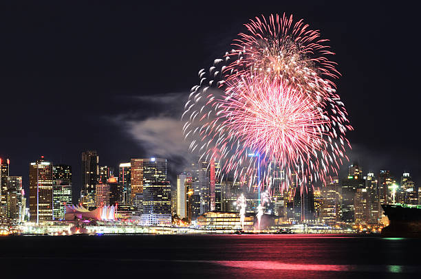 istock Canada Day fireworks in Downtown Vancouver 121690840