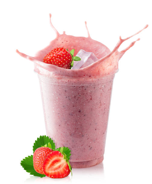 istock strawberry milkshake in glass 1216909447