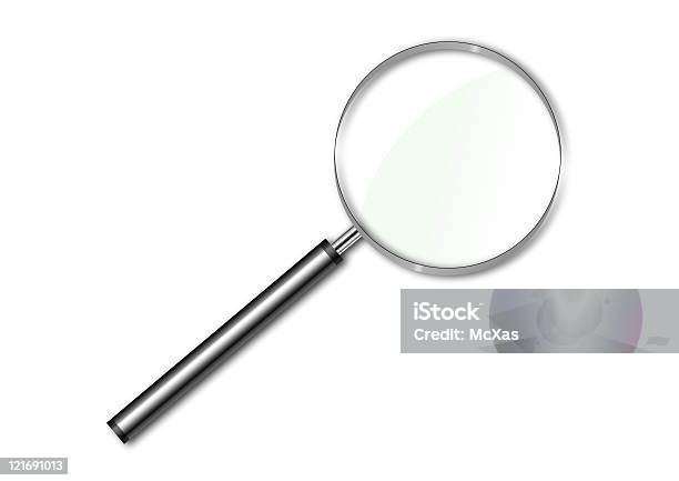 Magnifying Glass Stock Photo - Download Image Now - Chrome, Magnifying Glass, Analyzing