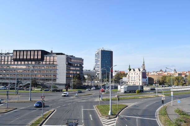istock Intersection at Pilsen, Czech Republic 1216915597