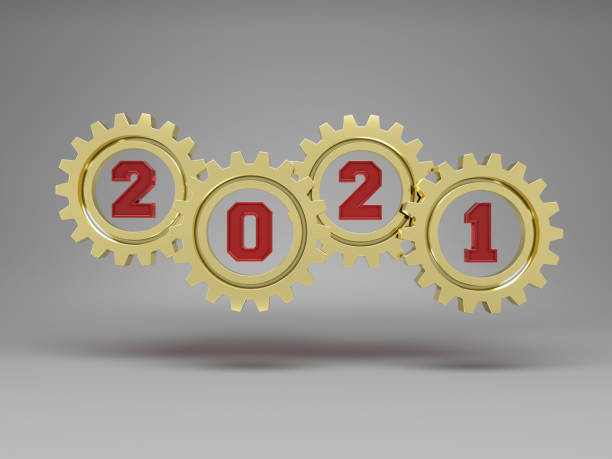 istock New Year 2021 Creative Design Concept with Gears 1216920273
