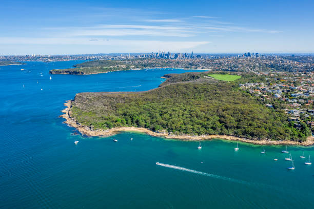 istock Aerial view on Dobroyd Head, Sydney, Australia. 1216920532