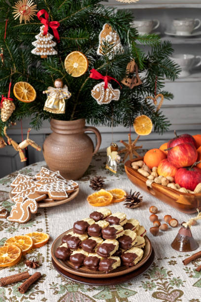 istock Christmas cookies filled with marmalade 1216923220