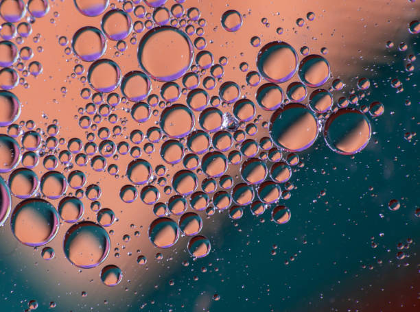 istock Oil drops on a water surface with brillant colors (Abstract background image) 1216923997