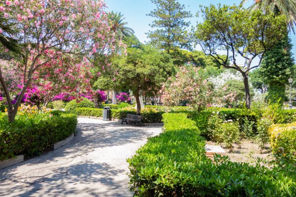 Pubblic Garden in Sicily, Italy