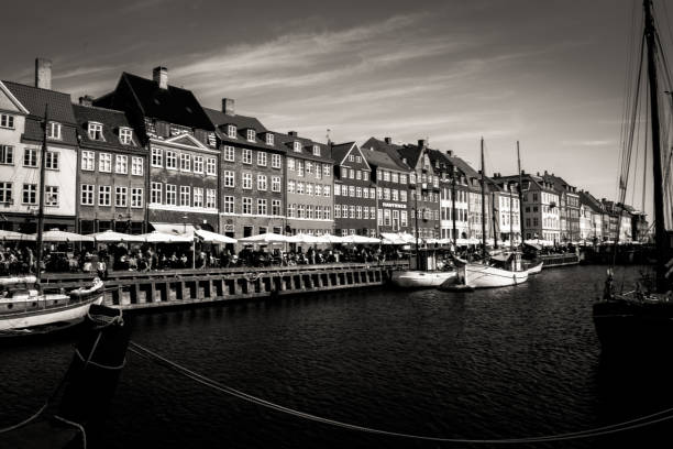 Nyhavn, Copenhagen - B&W