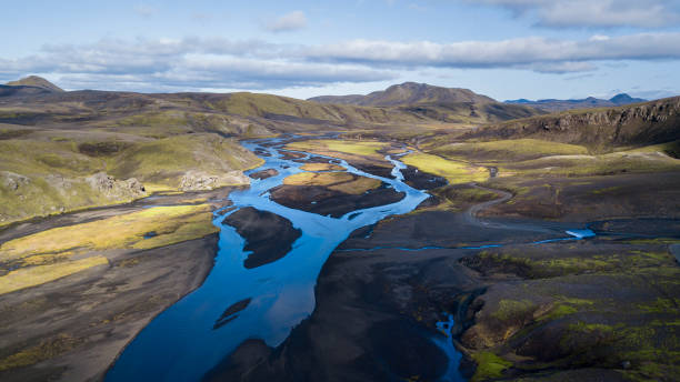 istock spray and waterfall in iceland 1216928555