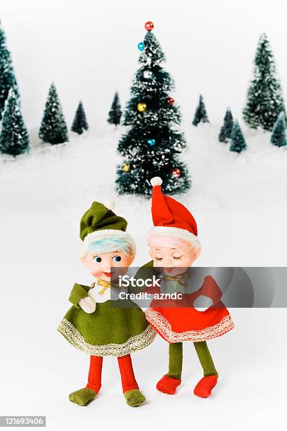 Vintage Natale - Fotografie stock e altre immagini di 1950-1959 - 1950-1959, Albero, Albero di natale