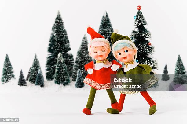 Vintage Christmas - zdjęcia stockowe i więcej obrazów Elf - Elf, Boże Narodzenie, Powrót do retro