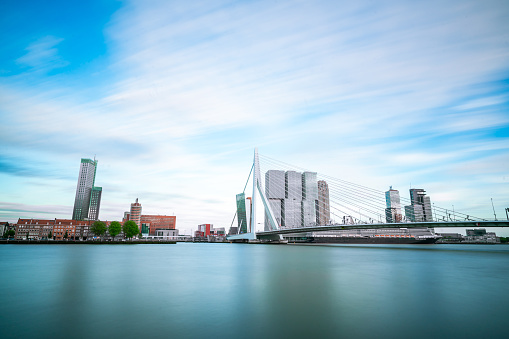 The Nieuwe Maas river in Rotterdam - the Netherlands