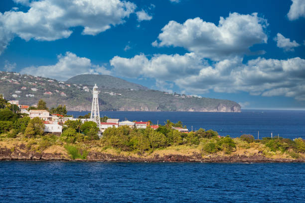 istock Beacon on Coast of Martinique 1216935343