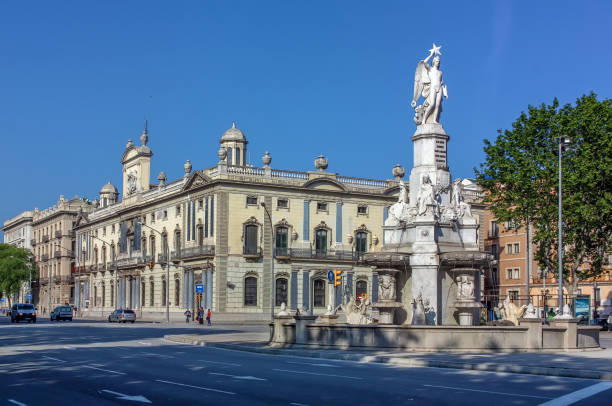 istock Fountain of Catalan Genius,  Barcelona, Spain 1216939619