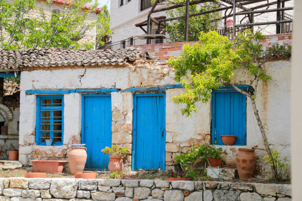 istock Old beautiful house in greece 1216942274