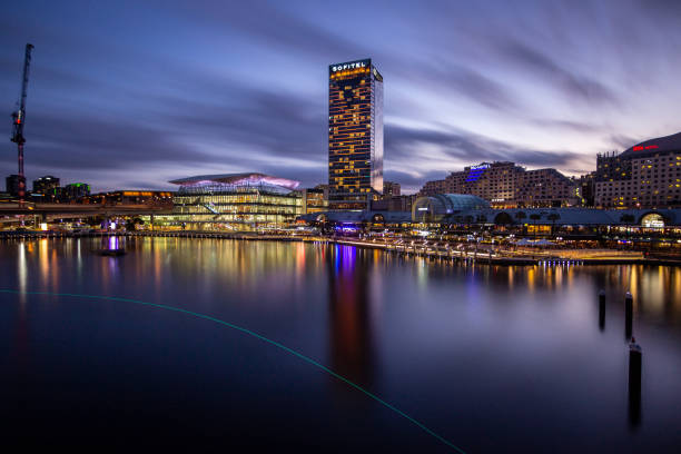 darling harbour, sydney, australia - darling harbor foto e immagini stock