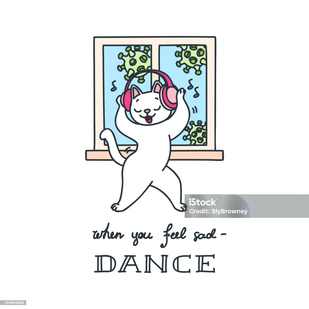 When You Feel Sad Dance Stock Illustration - Download Image Now -  Coronavirus, Dancing, Salsa Dancing - iStock