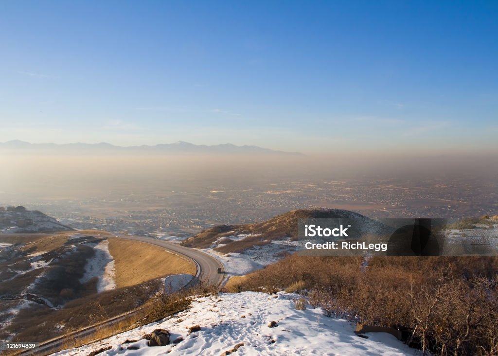 Valle de smog - Foto de stock de Utah libre de derechos