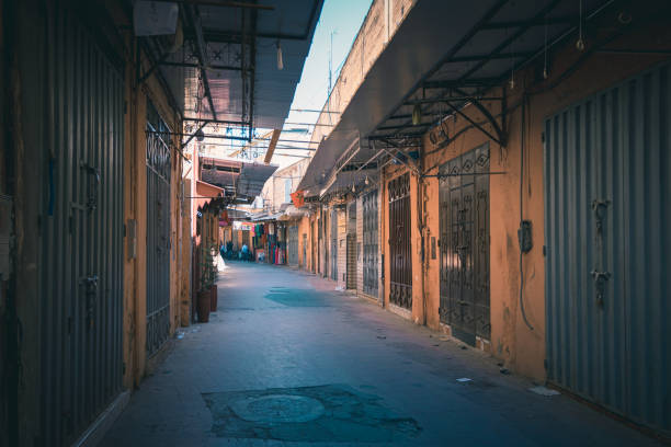 istock Empty streets of Marrakesh's medina, no people. Morocco. 1216948738