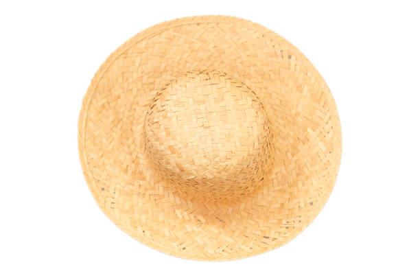白い背景に隔離された太陽の帽子