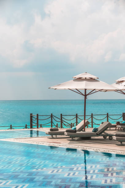 istock Tropical Swimming Pool in Maldives 1216950568