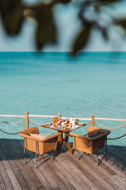 istock Luxurious Breakfast by the Sea in Maldives 1216951044