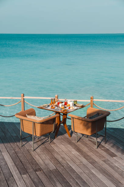 istock Luxurious Breakfast by the Sea in Maldives 1216951046