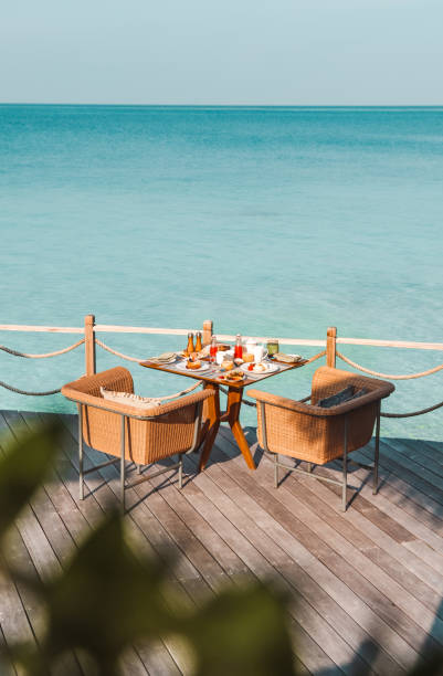 istock Luxurious Breakfast by the Sea in Maldives 1216951049