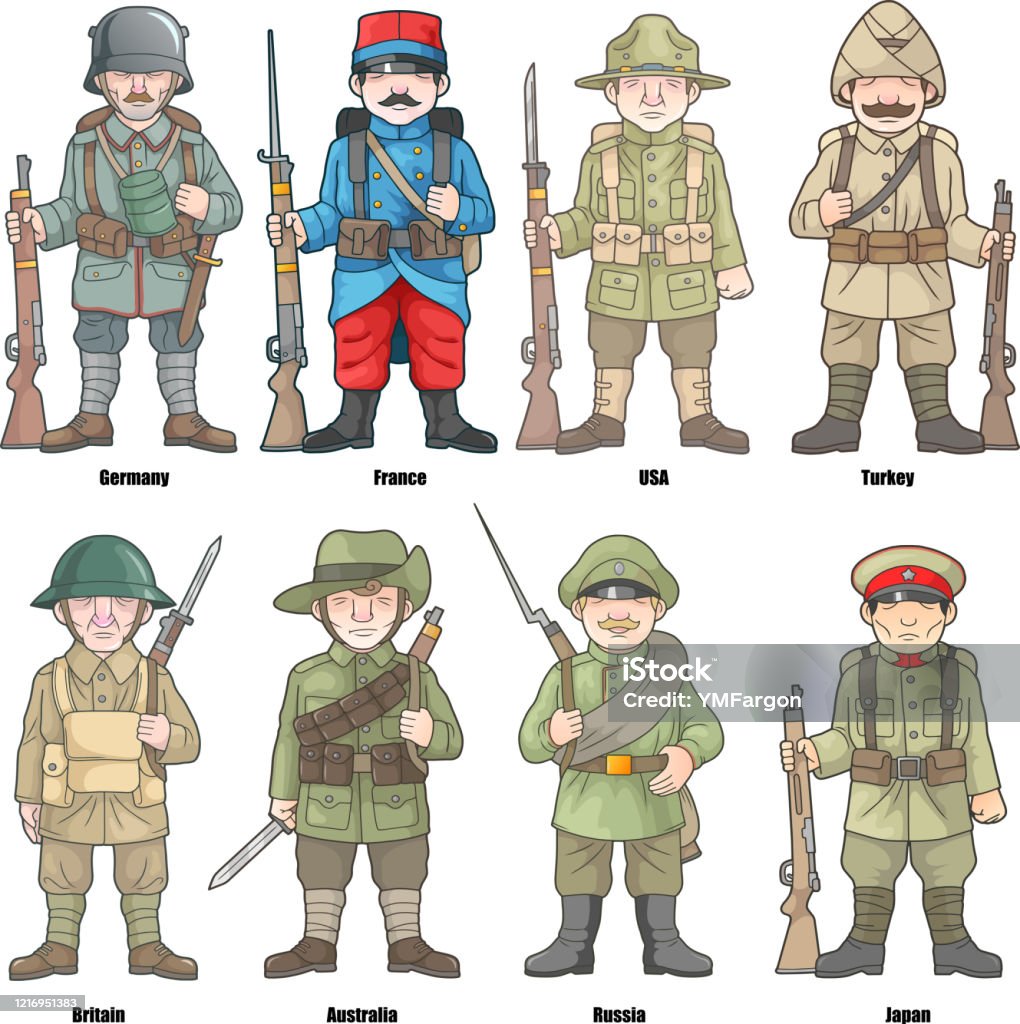 Binh Sĩ Của Các Quốc Gia Tham Gia Chiến Tranh Thế Giới Thứ Nhất Bộ ...