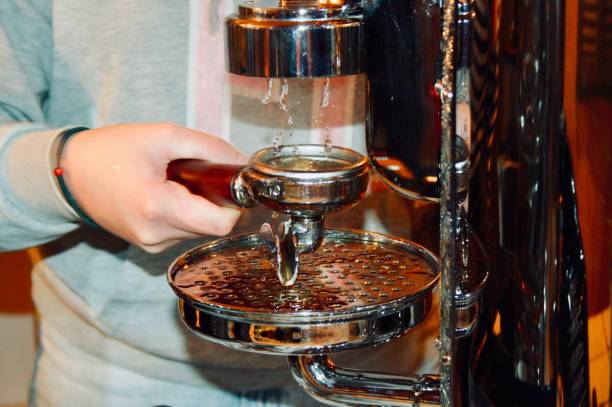 Making a cappuccino