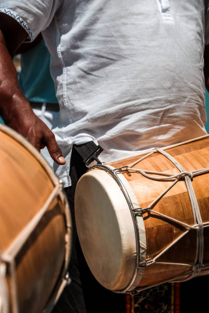 istock Maldivian Bodu Beru Drums played by the sea 1216952731