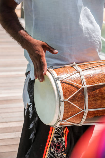 istock Maldivian Bodu Beru Drums played at island jetty 1216952779