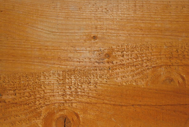 istock Texture of old board. Wooden scratched and dirty surface. 1216960065