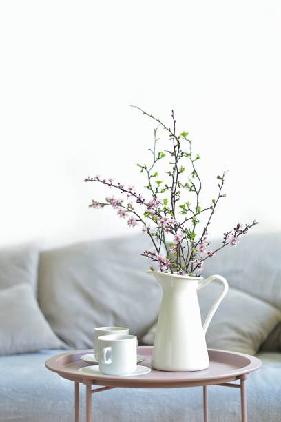 istock Spring flowering branches of trees in a vase 1216960744