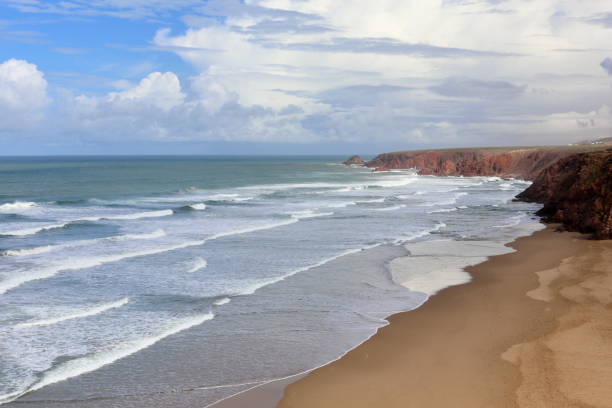 istock View from the cliffs to the Atlantic Ocean. 1216962304