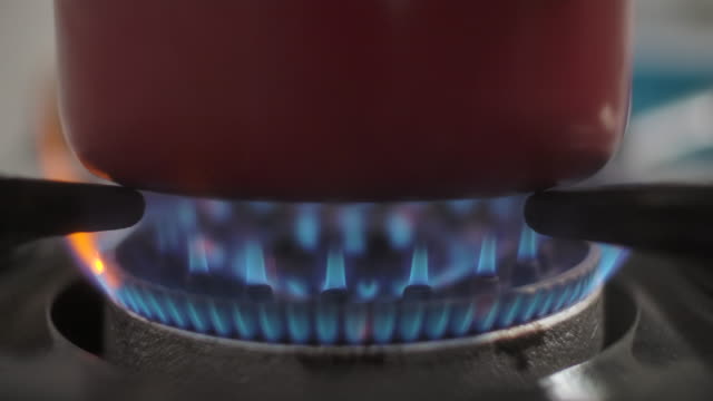 Blue gas stove