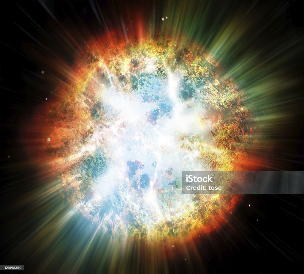 행성입니다 또는 거수 폭발음 - 로열티 프리 초신성 스톡 사진