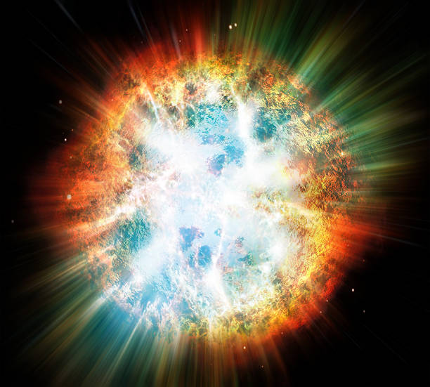 Planet or Star explosion Illustration of a planet or star explosion. supernova stock pictures, royalty-free photos & images