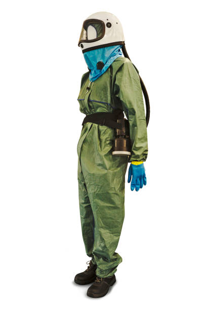 istock Protective Wear with a Gas Mask 1216966050