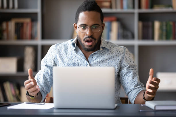 istock Frustrated young mixed race guy worrying of problem. 1216968860