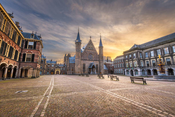 The Hague, Netherlands at the Ridderzaal The Hague, Netherlands at the Ridderzaal during morningtime. binnenhof photos stock pictures, royalty-free photos & images