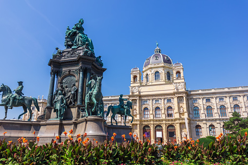 Maria Theresia monument and Natural History Museum , Vienna, Austria.