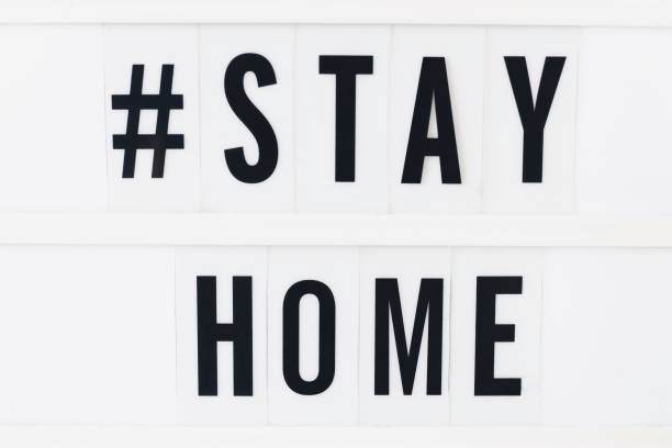 istock Stay Home written in a lightbox text. Coronavirus concept. Quarantine and isolation. Novel coronavirus. (2019-nCoV). Covid-19. 1216980892