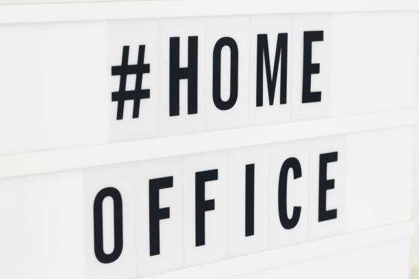 istock Home Office written in a lightbox text. Coronavirus concept. Quarantine and isolation. Novel coronavirus. (2019-nCoV). Covid-19. 1216980920