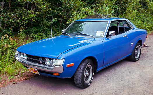 Moncton, New Brunswick, Canada - July 10, 2010 : 1972 Toyota Celica ST at Annual Atlantic Nationals Automotive Extravaganza, Centennial Park, Moncton, New Brunswick, Canada.