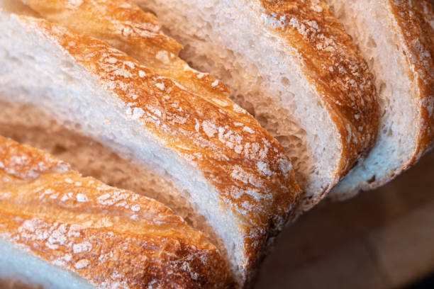 istock Home made sourdough bread baked in slices 1216984857