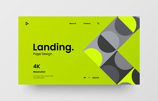 Horizontal Page Layout Example Creative Horizontal Website Screen Part For Responsive Web Design ...