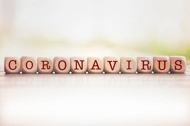 istock Coronavirus written on cube wooden blocks. 1216988683